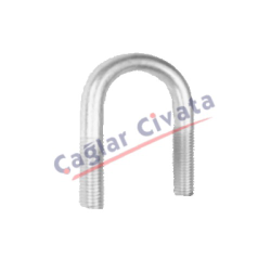 U BOLT CİVATA DIN 3570 - 8.8 KALİTE ÇELİK U BOLT CİVATALAR GALVANİZLİ