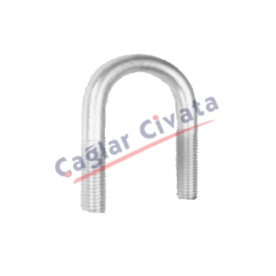 U BOLT CİVATA DIN 3570 - 8.8 KALİTE ÇELİK U BOLT CİVATALAR GALVANİZLİ
