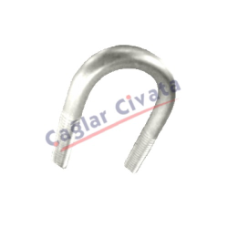 U BOLT CİVATA DIN 3570 - ÇELİK U BOLT CİVATALAR GALVANİZLİ