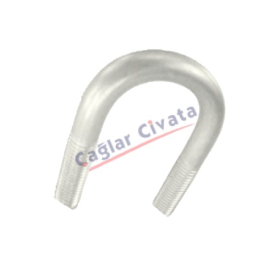 U BOLT CİVATA DIN 3570 - PASLANMAZ A4 İNOX AISI 316 U BOLT CİVATALAR